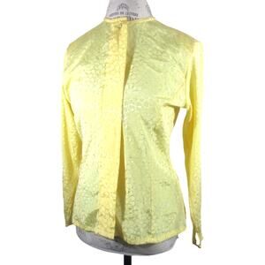 Vintage Yellow Silky Pendleton Professional Secretary Blouse 6